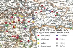 Verteilung Ritters Aktivitäten im Land. Karte: Martin Beitz