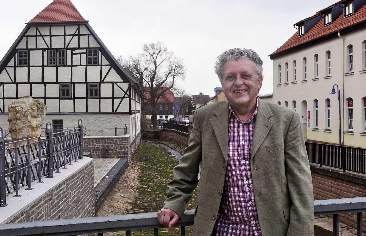 Helmut Qual in seiner Heimatstadt Sangerhausen, Foto: John Palatini