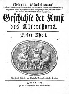 Titelblatt der Erstausgabe, 1764, Bild: Universitätsbibliothek Heidelberg, CC BY-SA 3.0, https://creativecommons.org/licenses/by-sa/3.0/