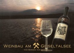Post- und Werbekarte „Weinbau am ­Geisel­talsee“, Foto: Privatbesitz Toni Hannig