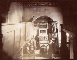 Das Innere der Eisdorfer Kirche auf einer Fotokarte von 1902, Foto: Archiv Mike Leske