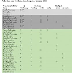 Fledermäuse in der Heimkehle, Bearbeitungsstand 10.12.2015, LRF SA; OHLENDORF 2011