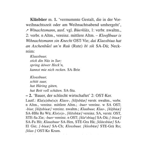 Artikel Klasbuer (Bd. 2, 512) aus dem Mittelelbischen Wörterbuch.